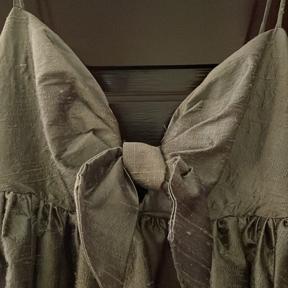 Anthropologie BHLDN Watters bow pixie silk mini dress - Picture 6 of 13